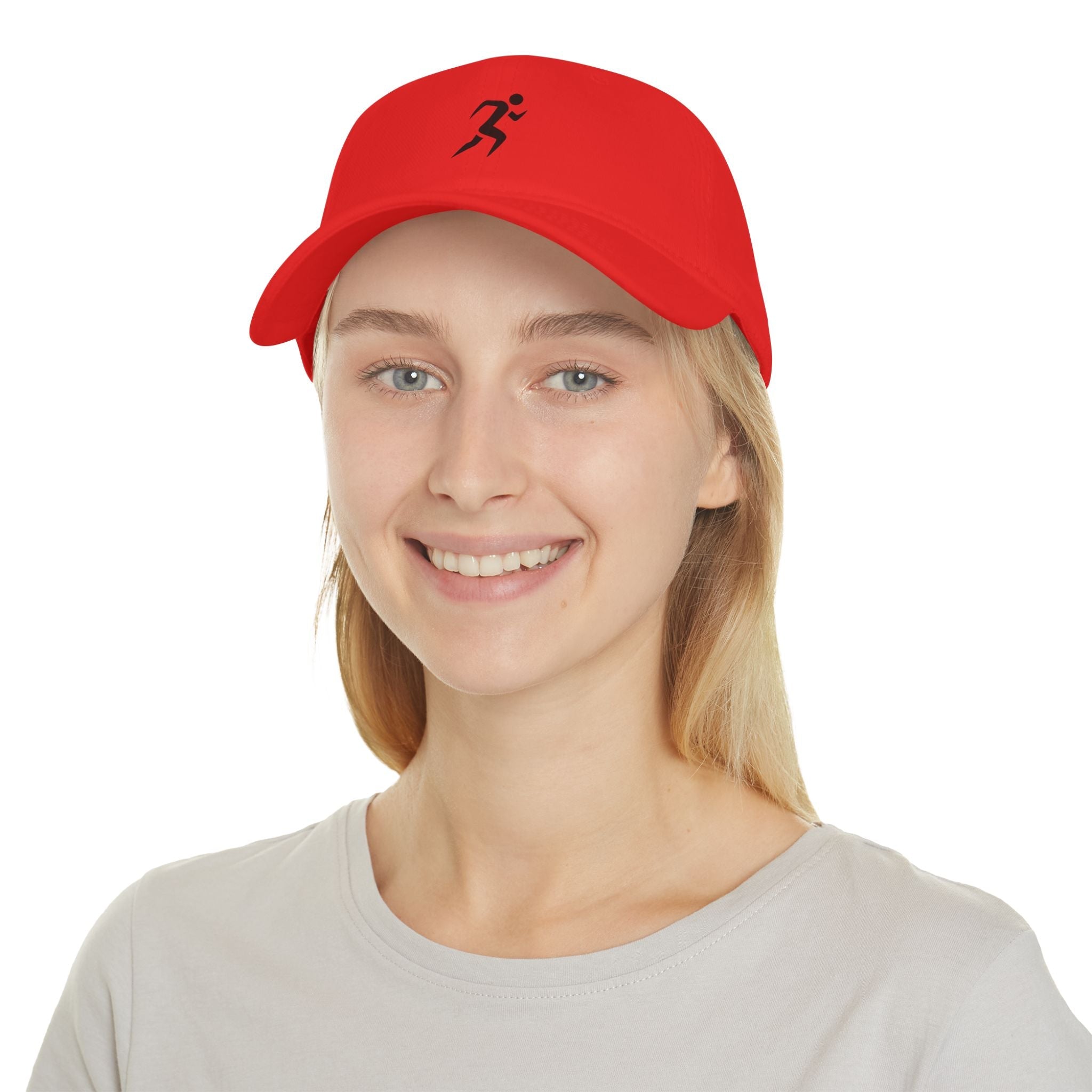 Runner Icon Low Profile Baseball Cap — Minimalist Athletic Hat for Runners - RiseRun.US 
