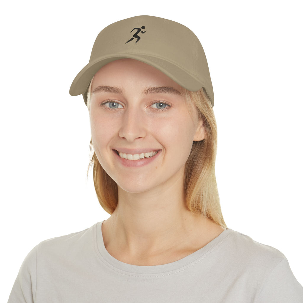 Runner Icon Low Profile Baseball Cap — Minimalist Athletic Hat for Runners - RiseRun.US 