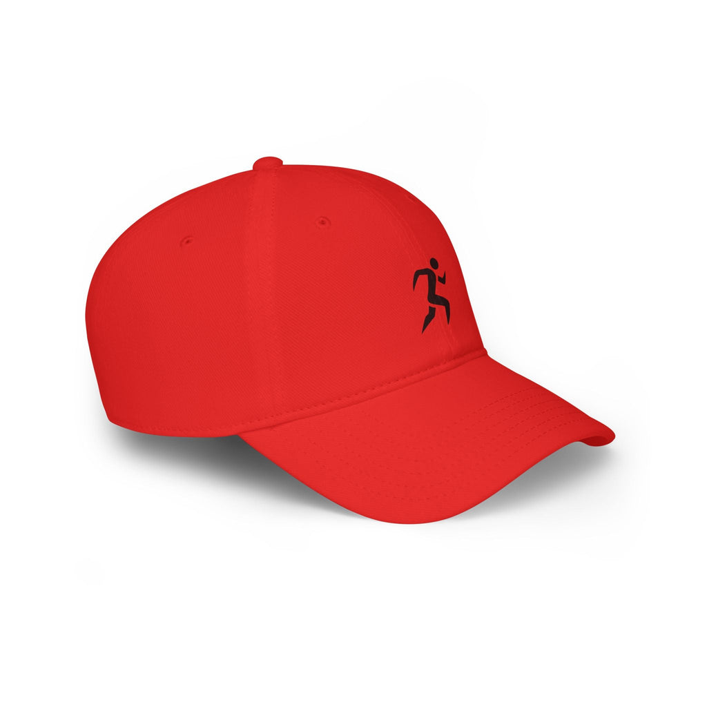 Runner Icon Low Profile Baseball Cap — Minimalist Athletic Hat for Runners - RiseRun.US 