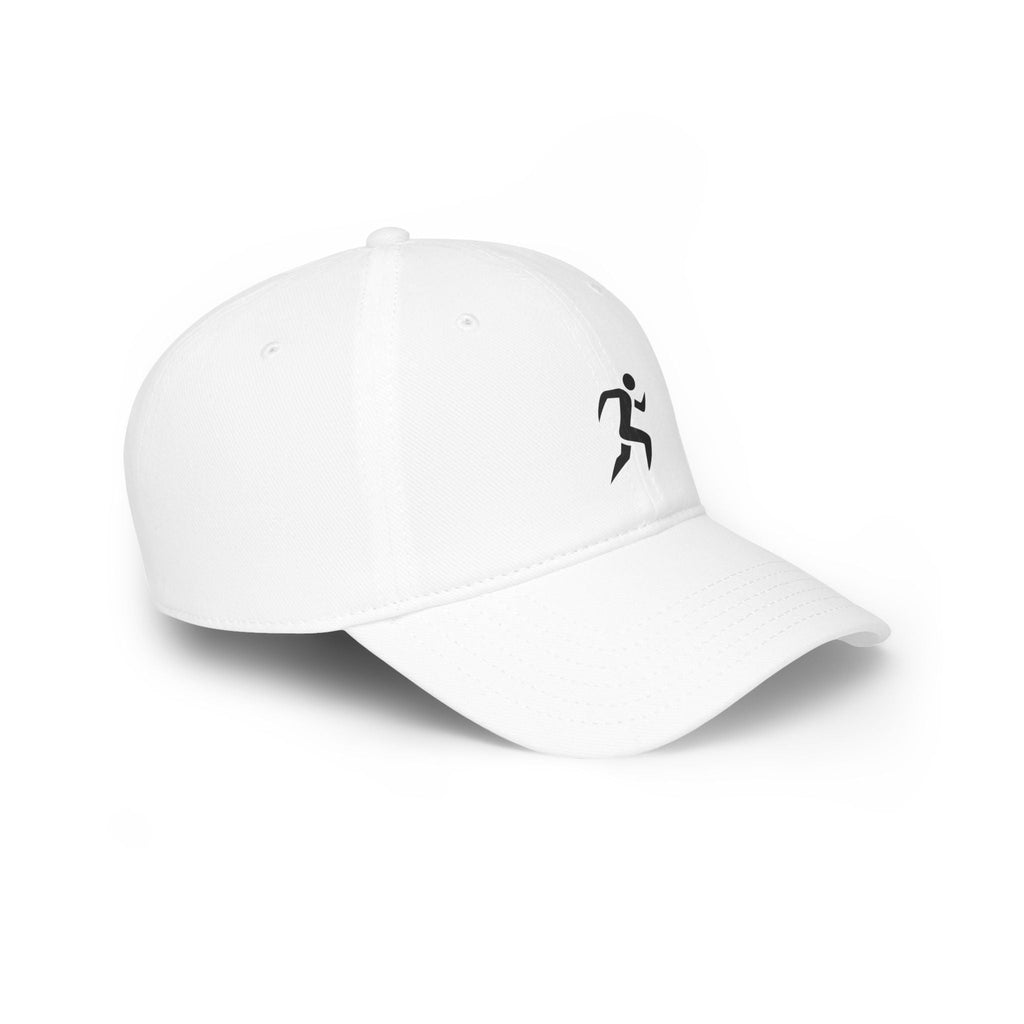 Runner Icon Low Profile Baseball Cap — Minimalist Athletic Hat for Runners - RiseRun.US 