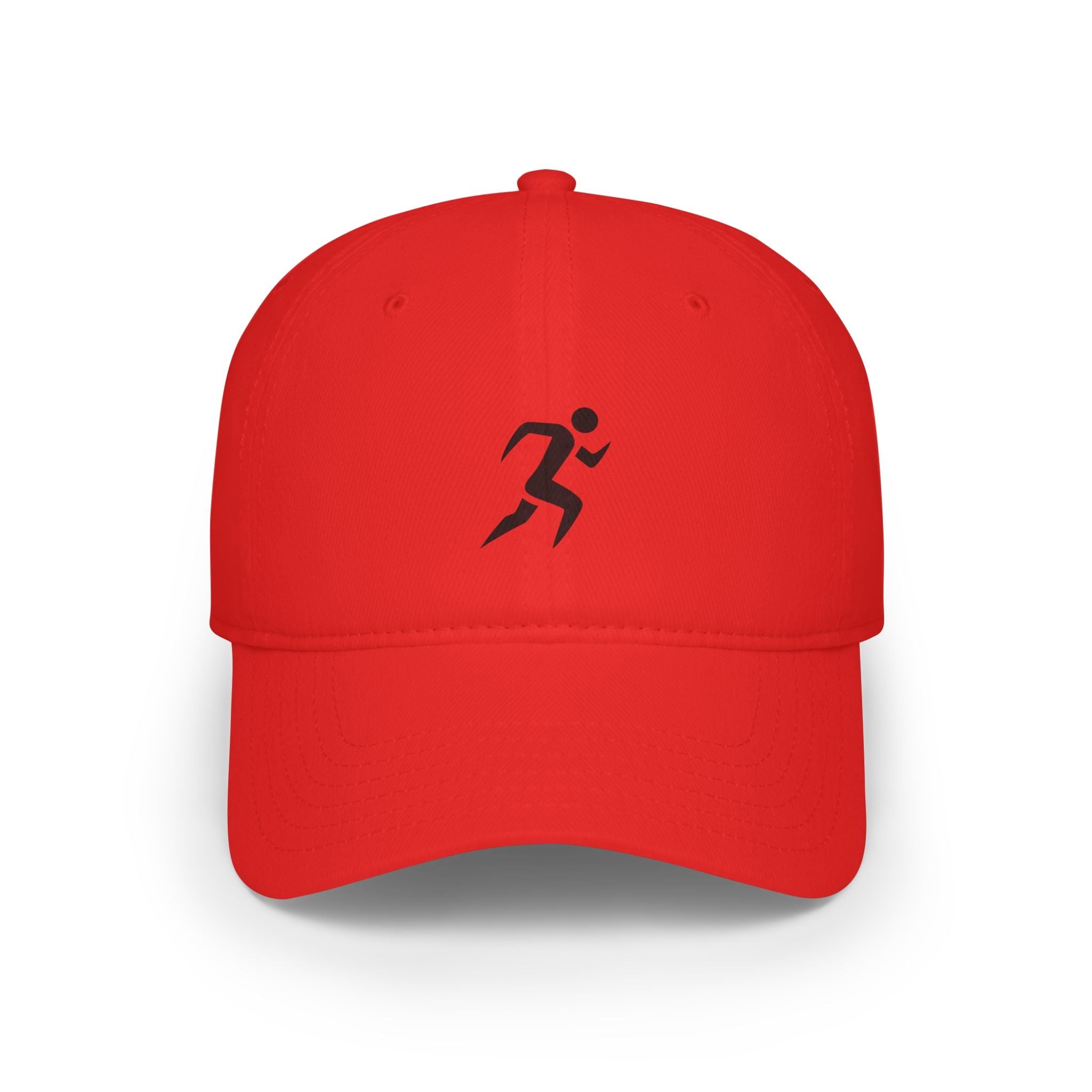 Runner Icon Low Profile Baseball Cap — Minimalist Athletic Hat for Runners - RiseRun.US 