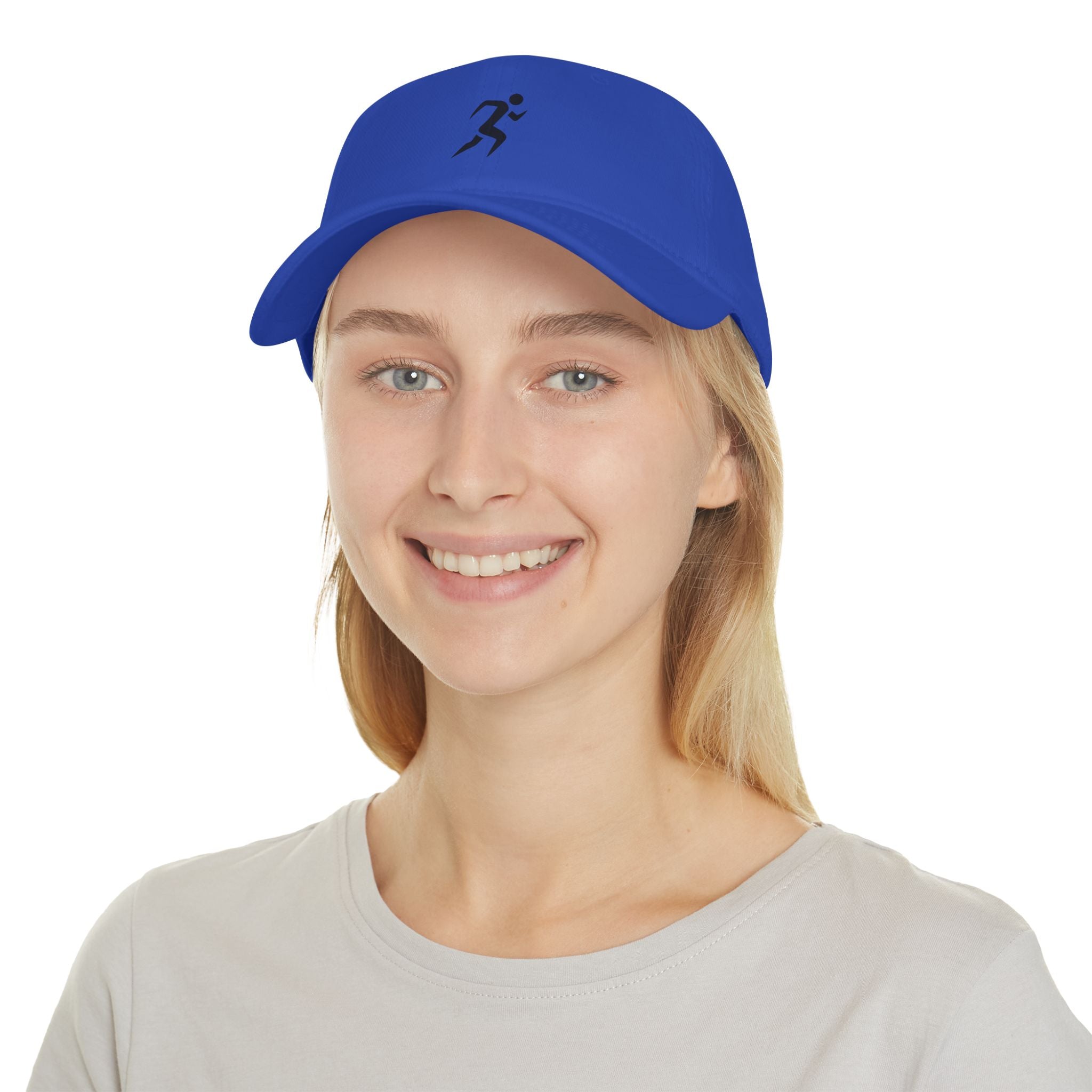 Runner Icon Low Profile Baseball Cap — Minimalist Athletic Hat for Runners - RiseRun.US 