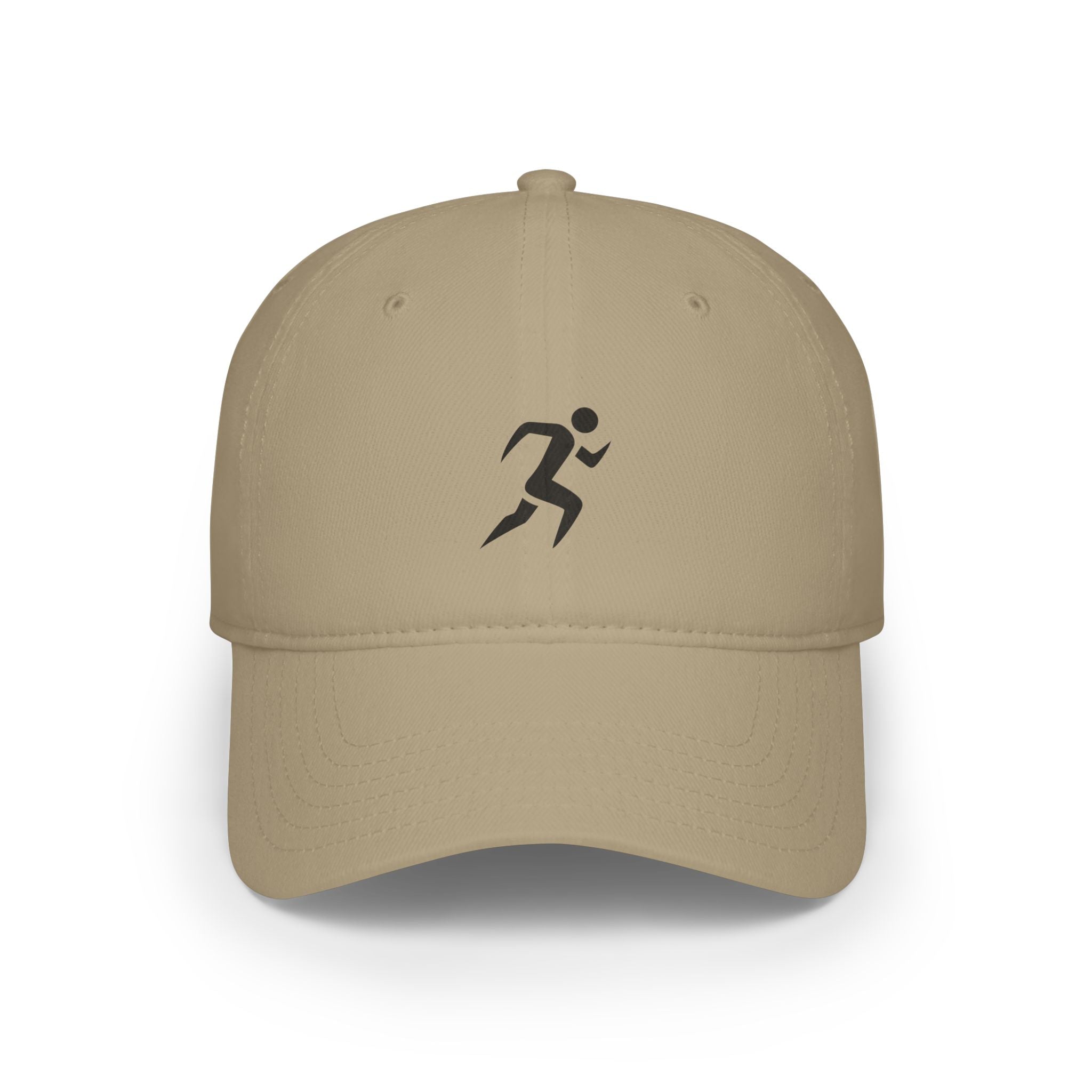 Runner Icon Low Profile Baseball Cap — Minimalist Athletic Hat for Runners - RiseRun.US 