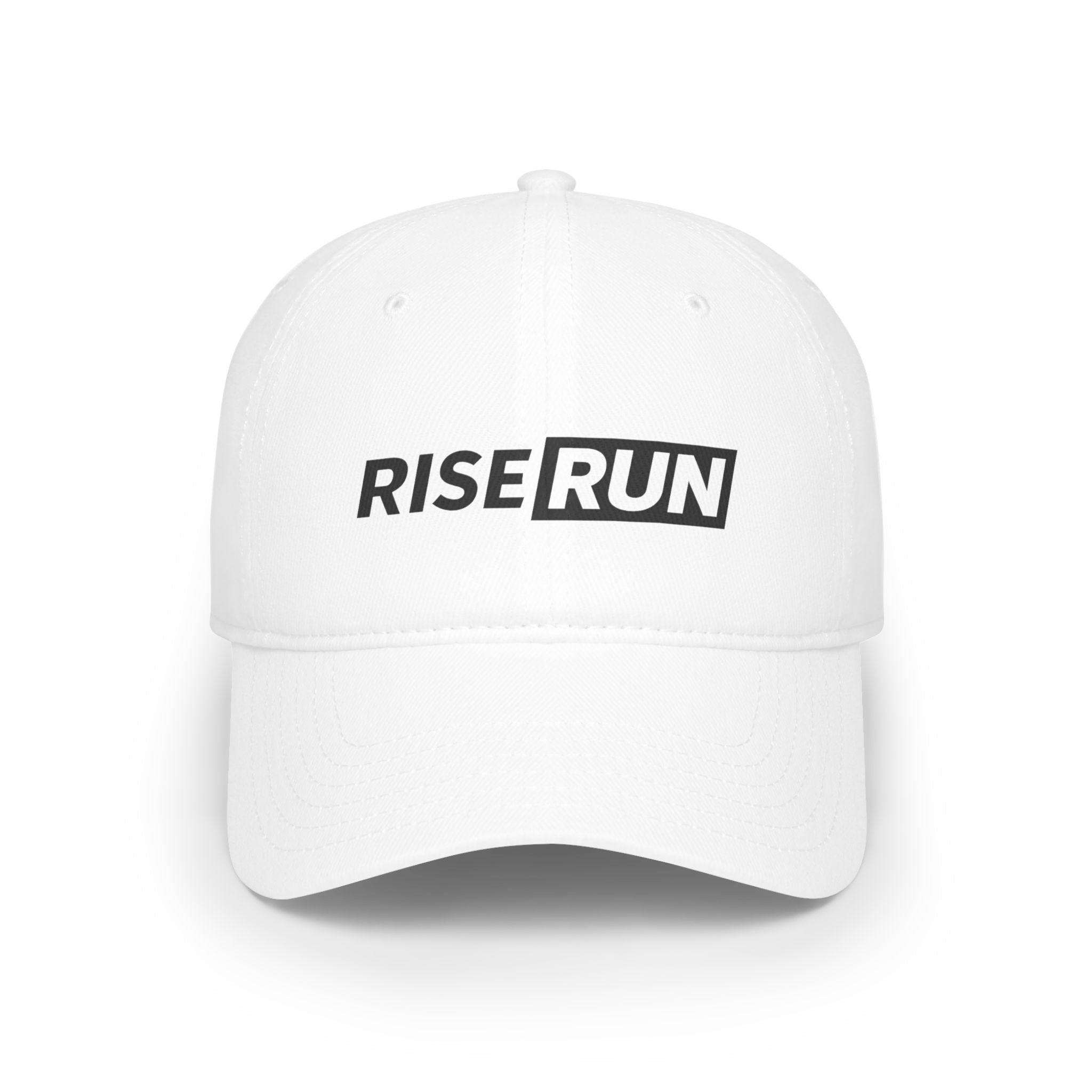 Runner Icon Low Profile Baseball Cap — Minimalist Athletic Hat for Runners - RiseRun.US 