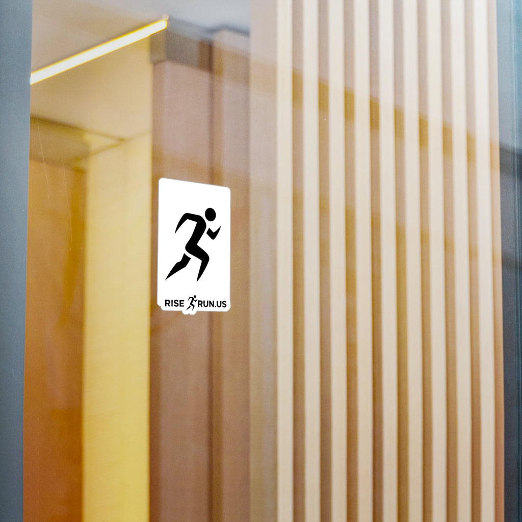 Running Logo Vinyl Decal — RiseRun.us Kiss - Cut Sticker for Cars, Water Bottles & Windows - RiseRun.US 