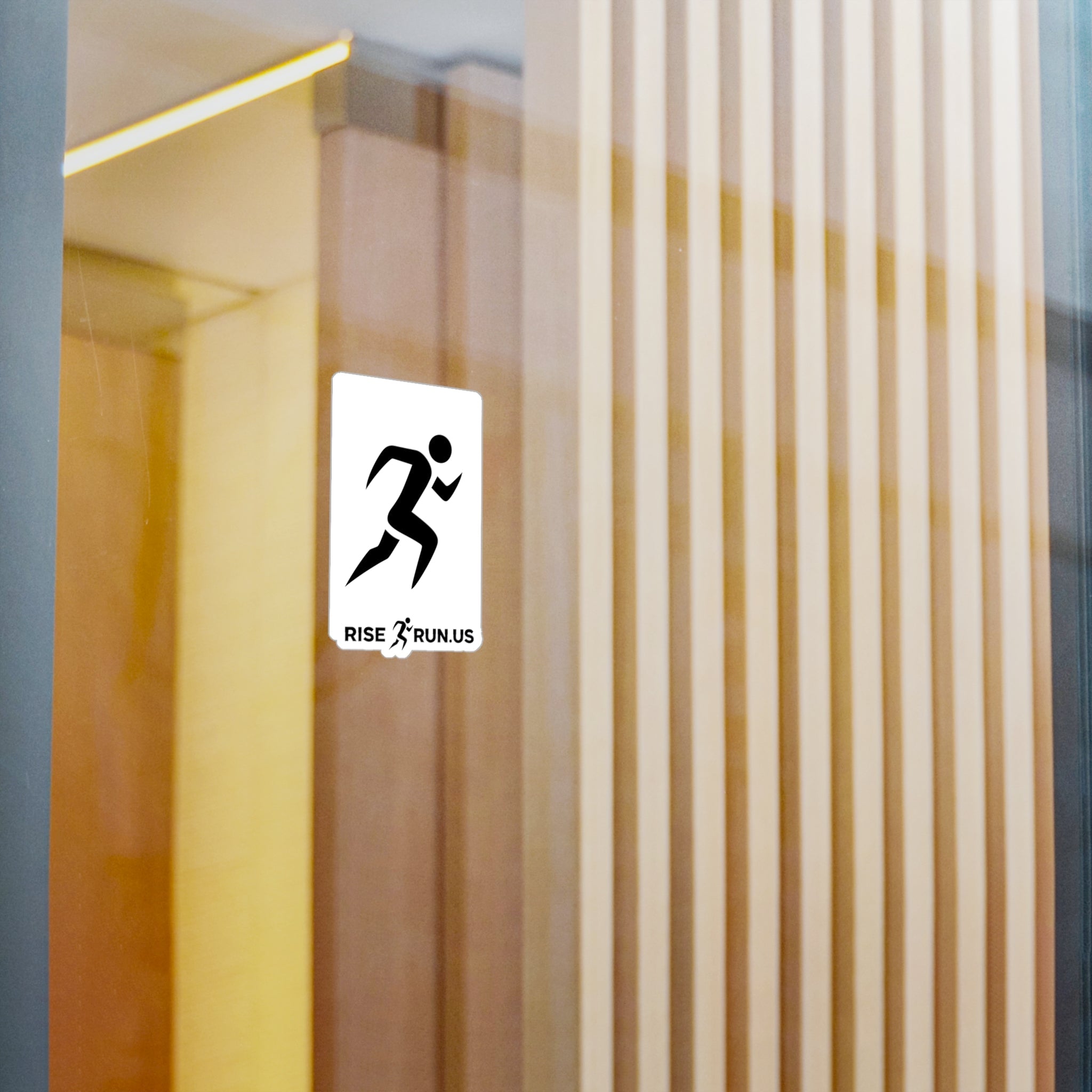 Running Logo Vinyl Decal — RiseRun.us Kiss - Cut Sticker for Cars, Water Bottles & Windows - RiseRun.US 